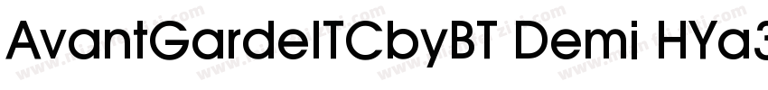 AvantGardeITCbyBT Demi HYa3gj字体转换